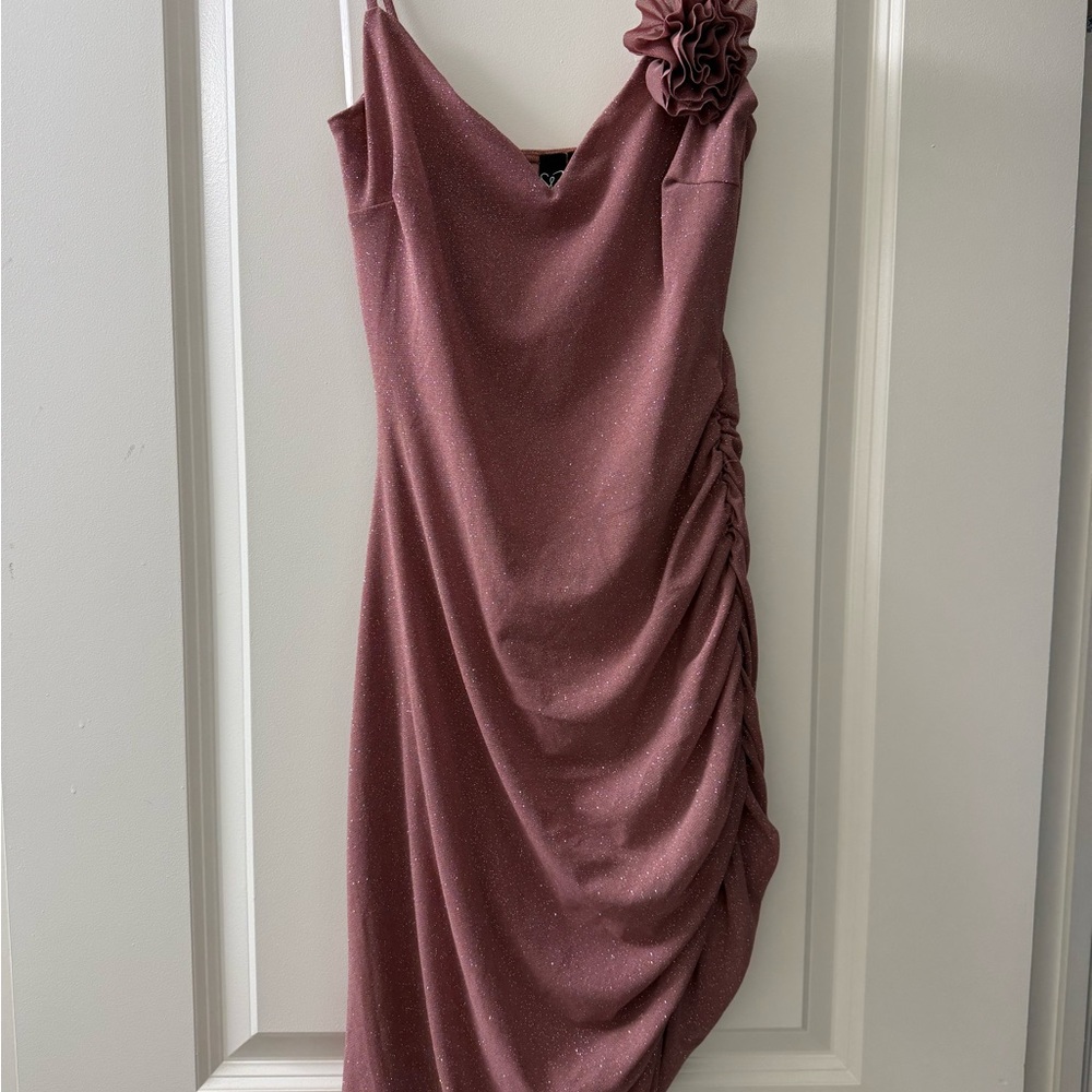 BNWT Glitter/ Shimmer Mauve Dress, Size M